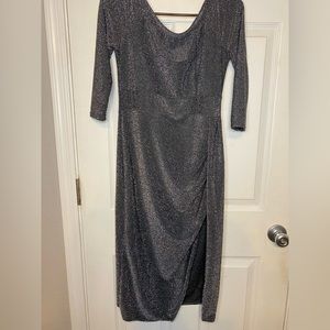 CBR women’s black sparkly off the shoulder party dress